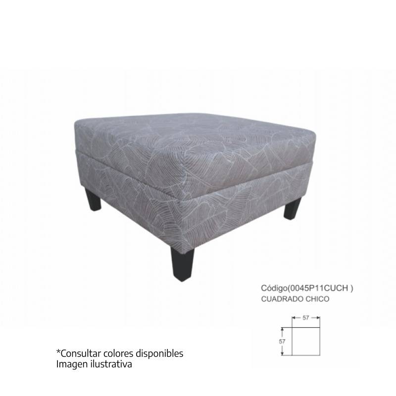 Puff Fiaca Frontera 57X57 Bari Cuadrado Chico