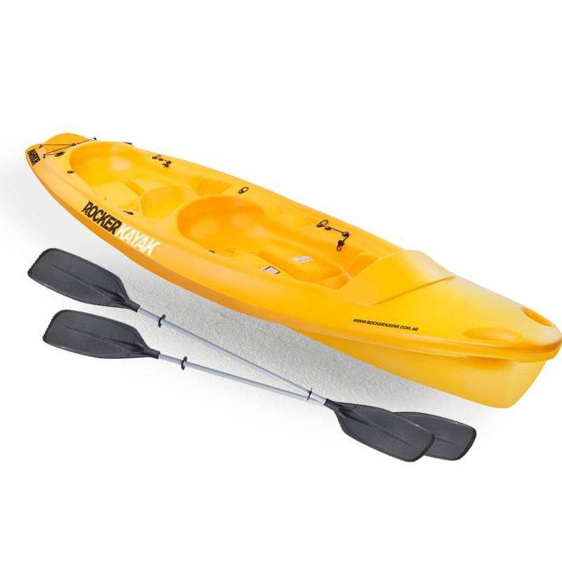 Kayak Rocker Warrior 415X090 Doble + 2 Remos