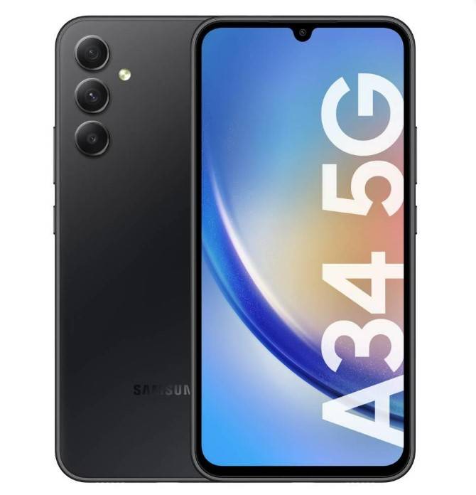 Celular Samsung Sm-A346Mzkb Galaxy A34 5G Graphite (128/6Gb) Libre Vis (Sasma346Mzkbar)