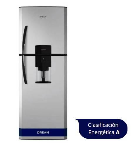 Hel Drean Hdr400F11S 396 Lts 2Frios C/Freezer Gr/Alum.