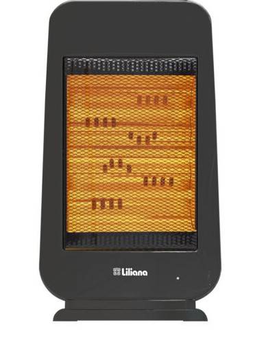 Estufa Infrarroja Liliana Cigf200N Confortheat Turborzador 700/1400Wats Color Negro
