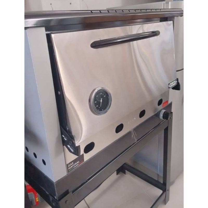 Horno Pizzero Morelli Cod.108028 Okashi H6 900 Acero Inox