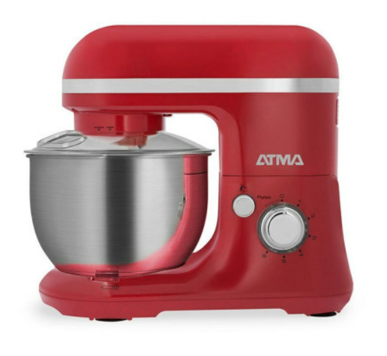 Batidora Atma Bpat21Rp C/Bowl Acero 4L/800W C/Rojo/Vintage