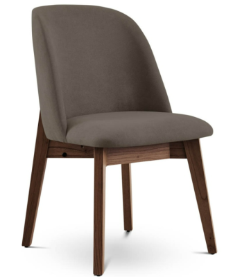 Silla Mad Genoud Mod. Saporo Color Castaño Tap. Tela