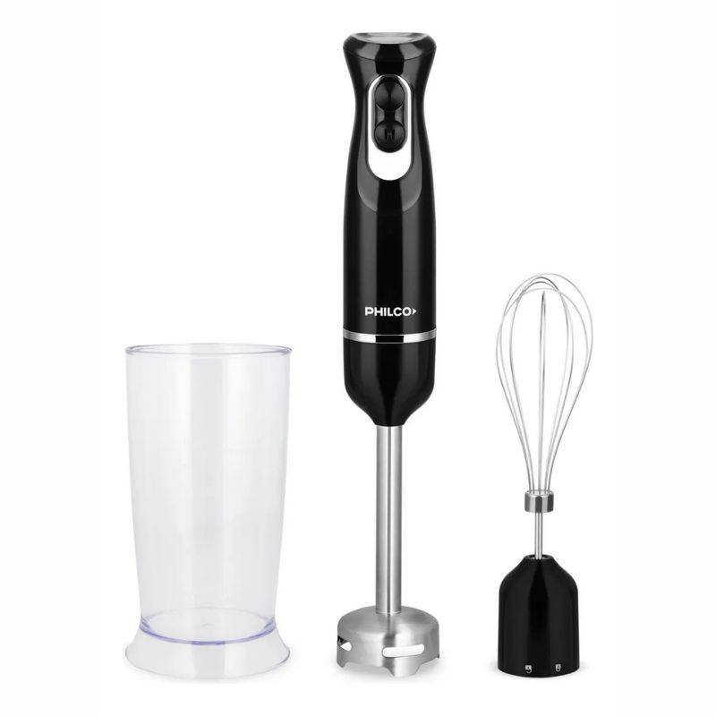 Mixer Philco Lmph8507Np Licuadora De Mano 3 En 1 600W Lic/Mezcla/Emuls Acc Batid Color Negro