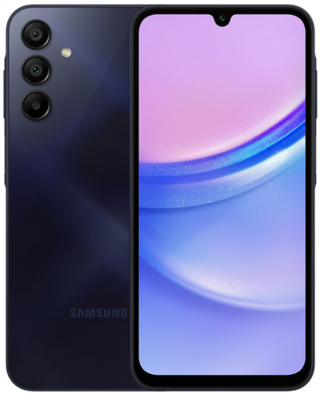 Celular Samsung Sm-A155Mzk Galaxy A15 Blue Black (128/4Gb) Libre Vis (Sasma155Mzkaaro)