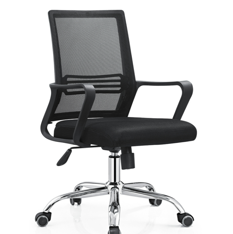 Silla Ofi Delos Prs 044 Secret C/Apoya Br Base Cromada Color Negro