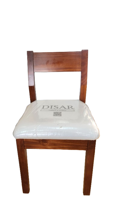Silla Mad Disar Mod. Malaga Tapizada  Mod. 1042 Color Algarrobo