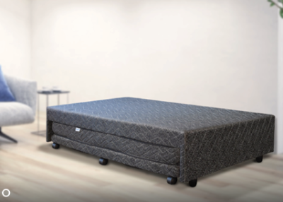 Sommier Suavestar Mod. Duplo + Carricama + Colchon 11Cm  0.90 X 190 Color Negro