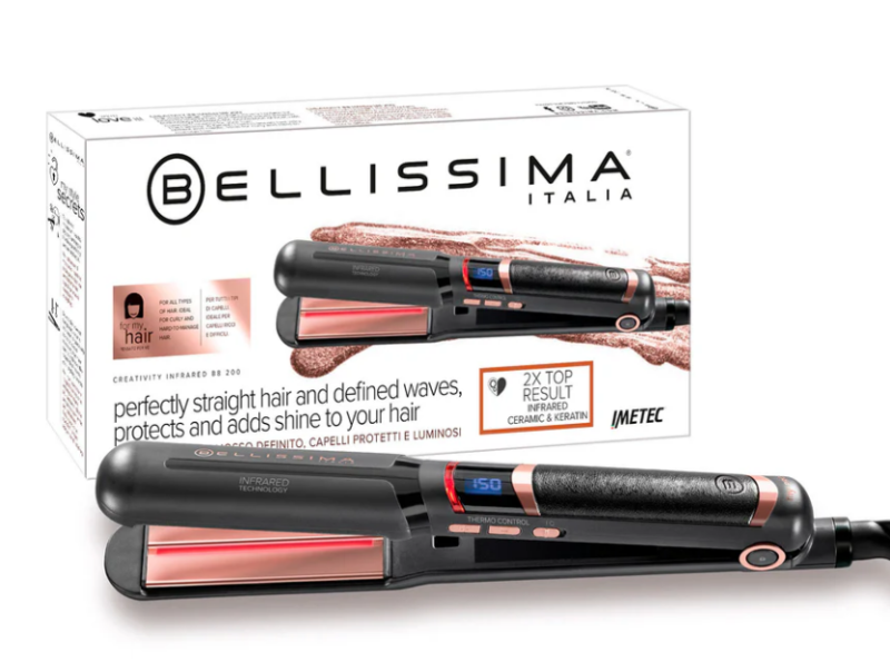 Plancha Cabello Bellissima B8 200 Creativity My Pro Infrared 130° A 230° Cod:3278