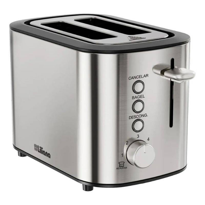 Tostadora Liliana At918 Steeltoast Acero Inox/ 880W/ 6 Niv Tostado
