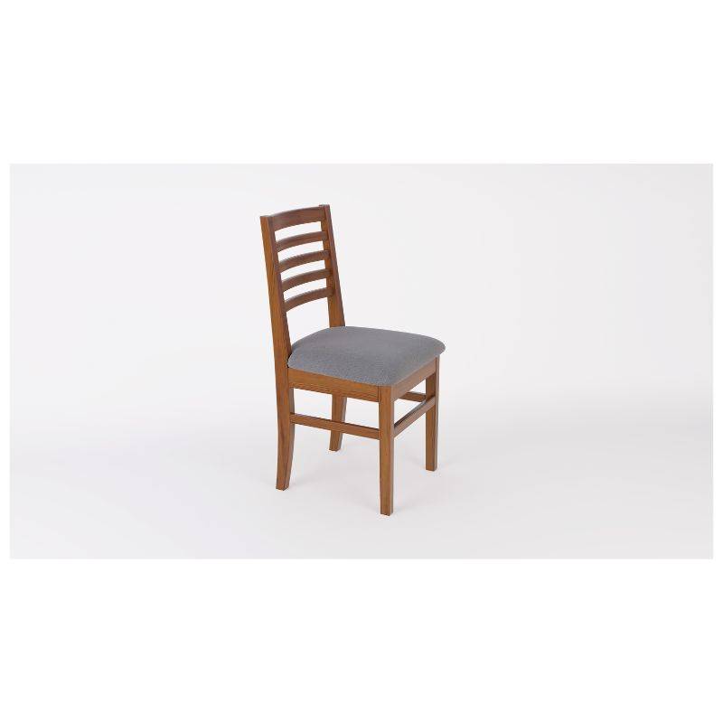 Silla Mad Inmacol Mod. Pacifico Color Castaño Cod.235 Tap. Tela