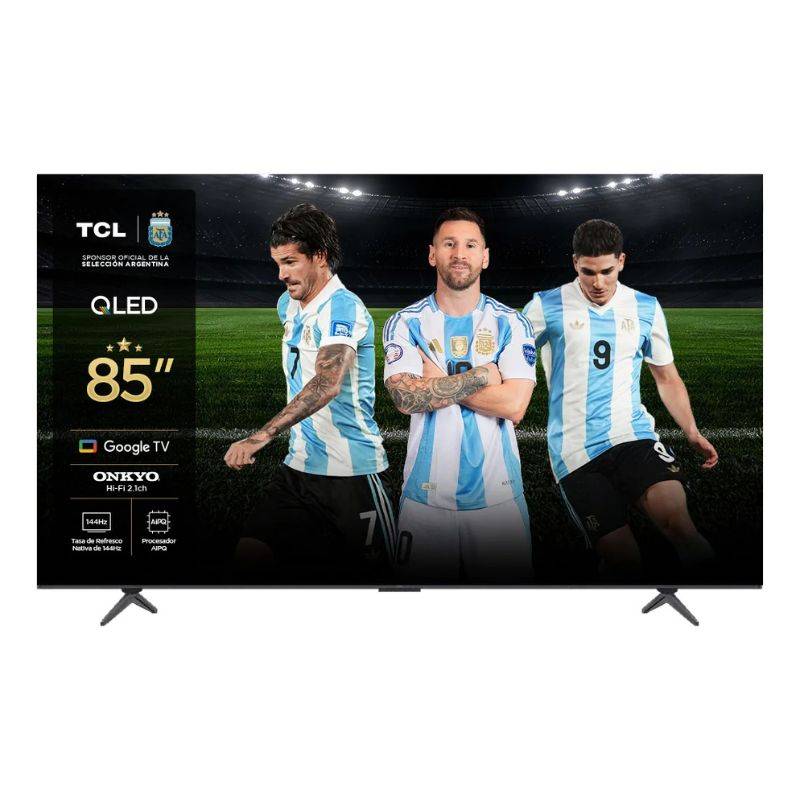 Led Tcl 85 85P8K-F Smart 4K Qled Google Tv Rv Hdmi/Usb/Sint Dig/Bluetooth/Voice Control