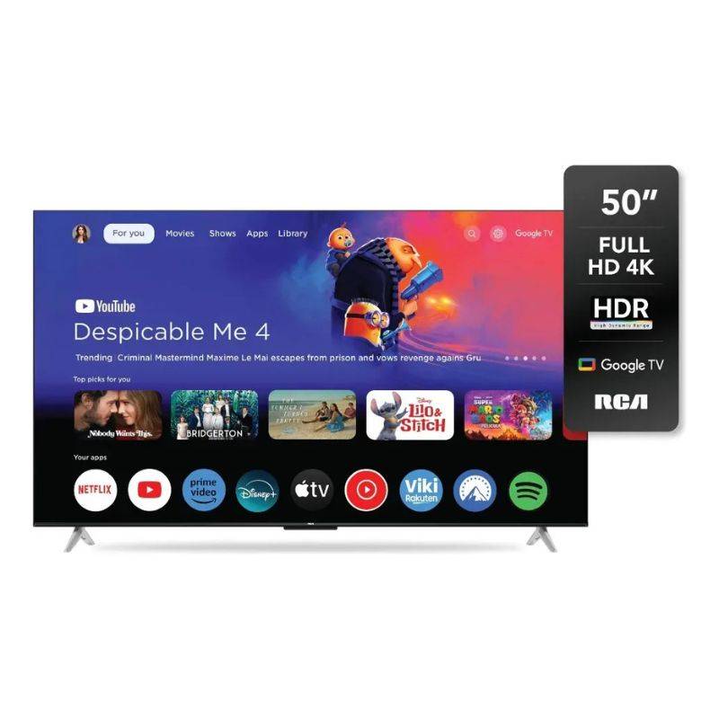 Led Rca 50 C50Gl100-F Smart 4K Google Tv/Hdmi/Usb/Hdr/Bluetooth