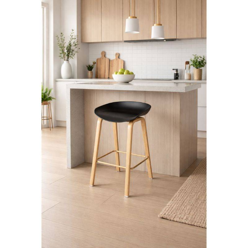 Banqueta Barulich Mod. Tulip Negra