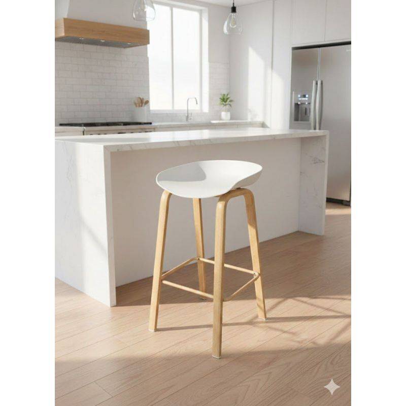 Banqueta Barulich Mod. Tulip Blanca